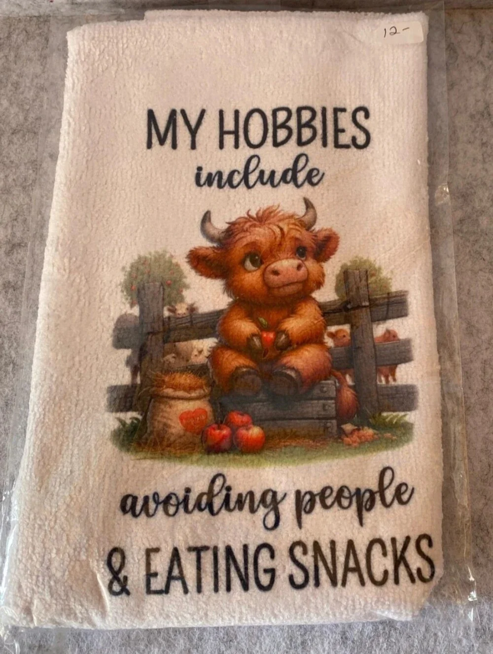 Humorous Microfiber Kitchen Towel 